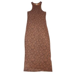 Billabong Brown and Black Patterned Maxi Dress